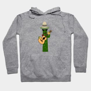 Cactus Guitar Player Hoodie